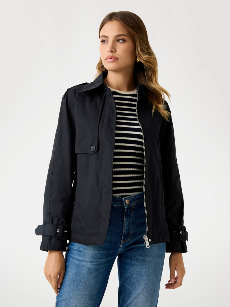 TRENCH COAT - JET BLACK A996
