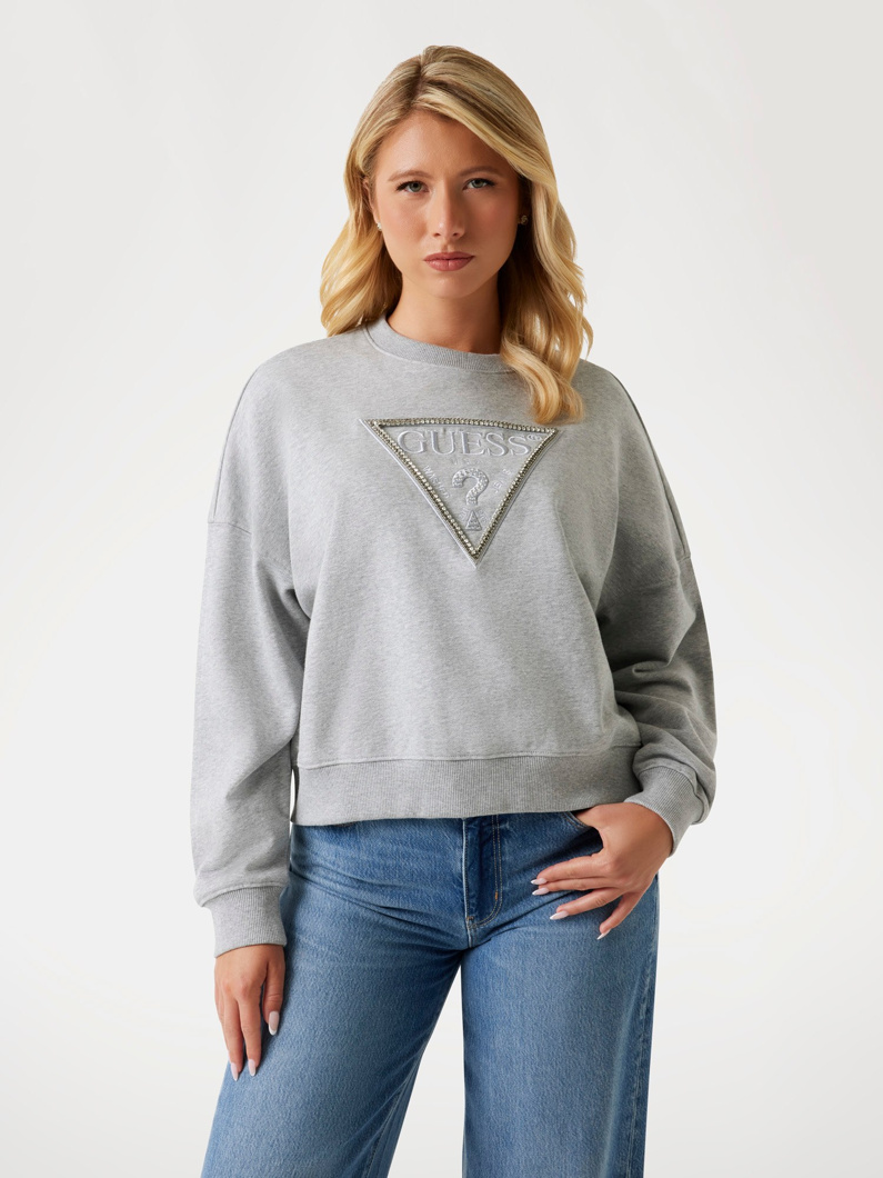 SWEATSHIRT - LIGHT MELANGE GREY M