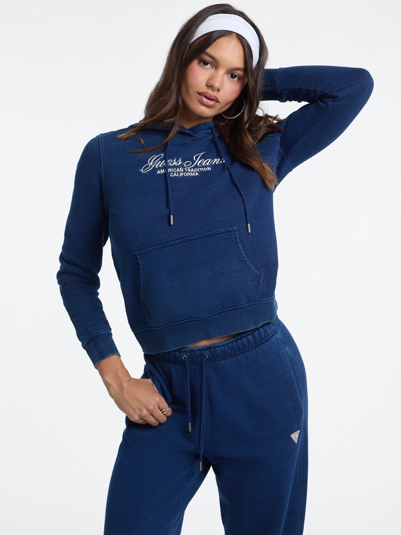 SWEATSHIRT - BLUE INDIGO WASH