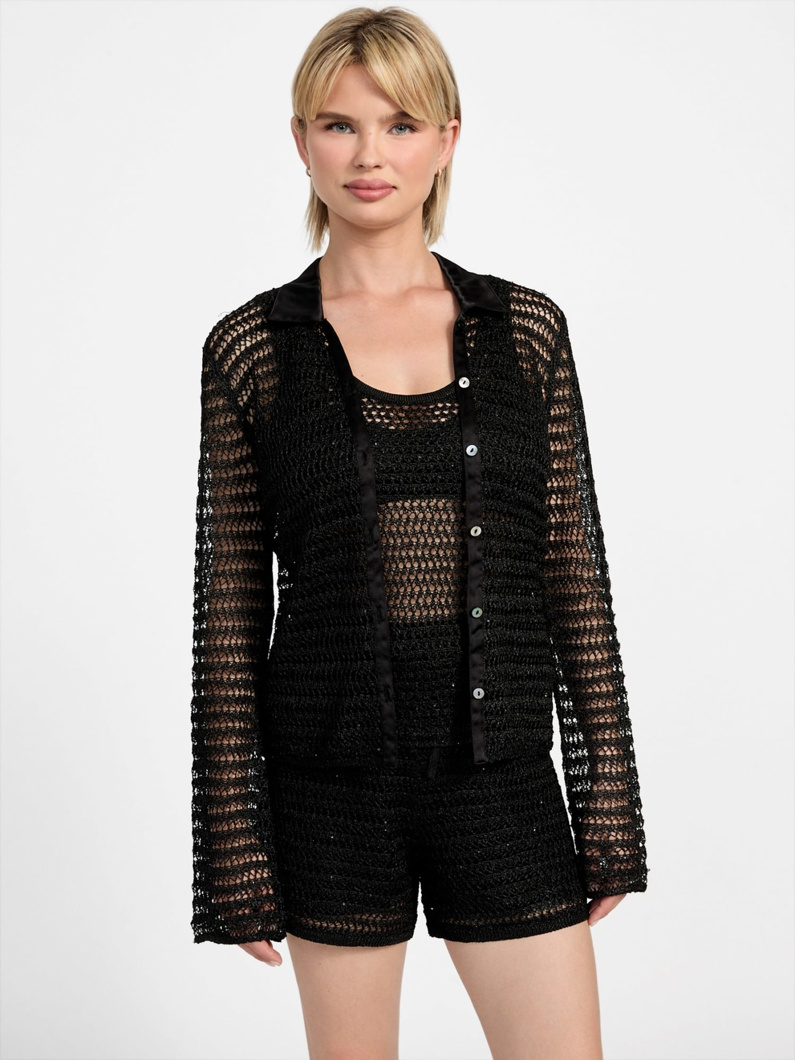 TOP LONG SLEEVE - JET BLACK MULTI