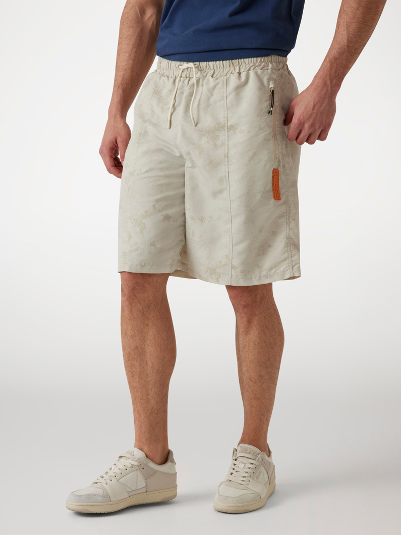 SHORTS - LIGHT MINK ABSTRACT