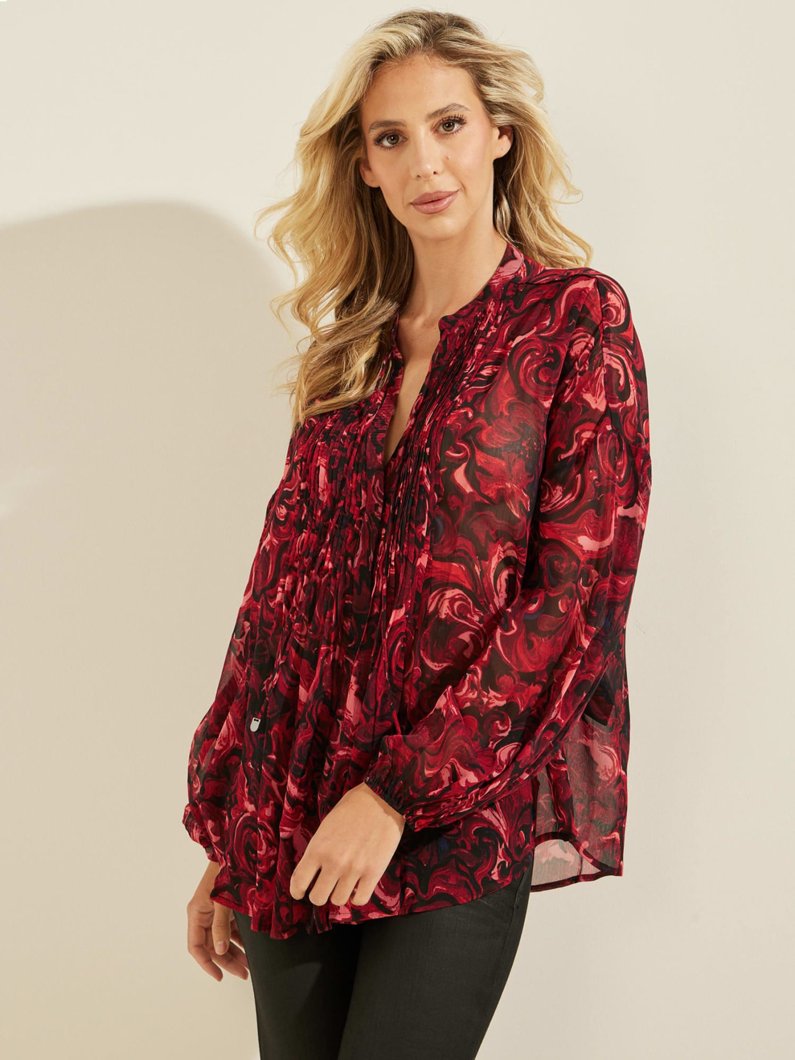 BLOUSE - ROSE MIRAGE PRINT RE
