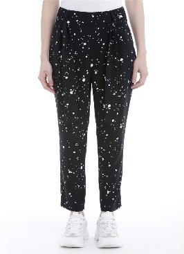 PANTS - BLACK BACKGROUND PRINT