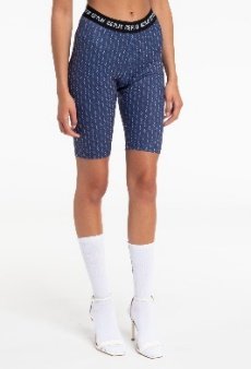 SHORTS - BLUE BACKGROUND PRINT