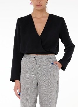 BLOUSE - LIGHT TURQUOISE