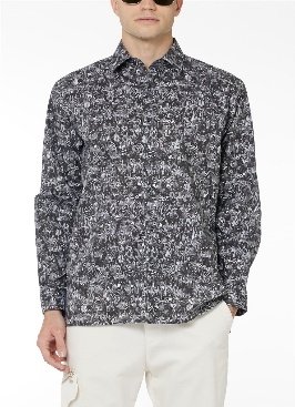 SHIRT - BLACK BACKGROUND PRINT