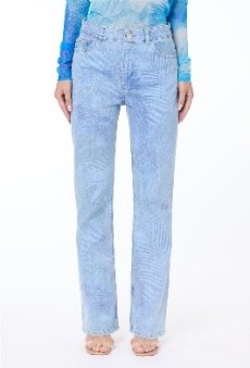 JEANS - LIGHT BLUE BACKROGUND PRINT
