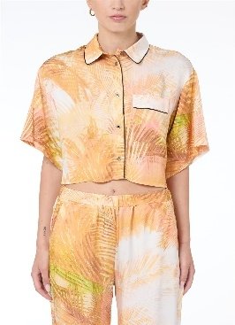 BLOUSE - PINK BACKGROUND PRINT