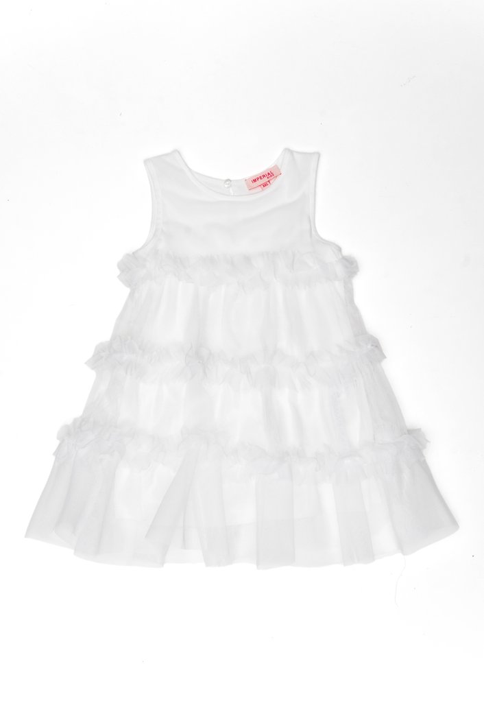 DRESS - WHITE WOOL