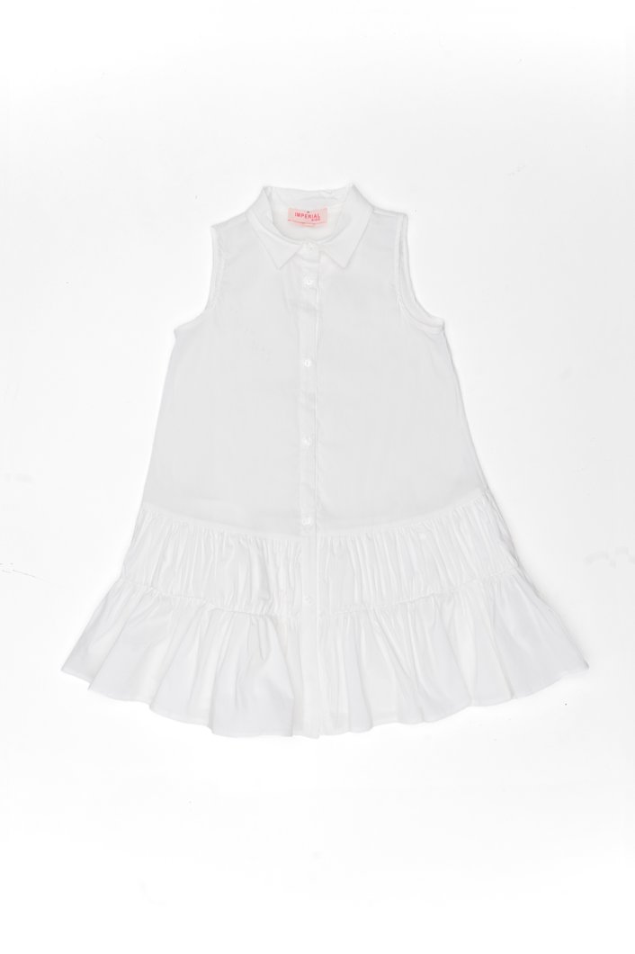 DRESS - WHITE WOOL