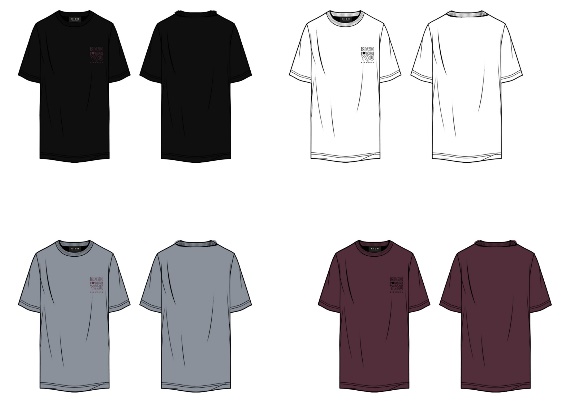 T-SHIRT - BLACK/FIG