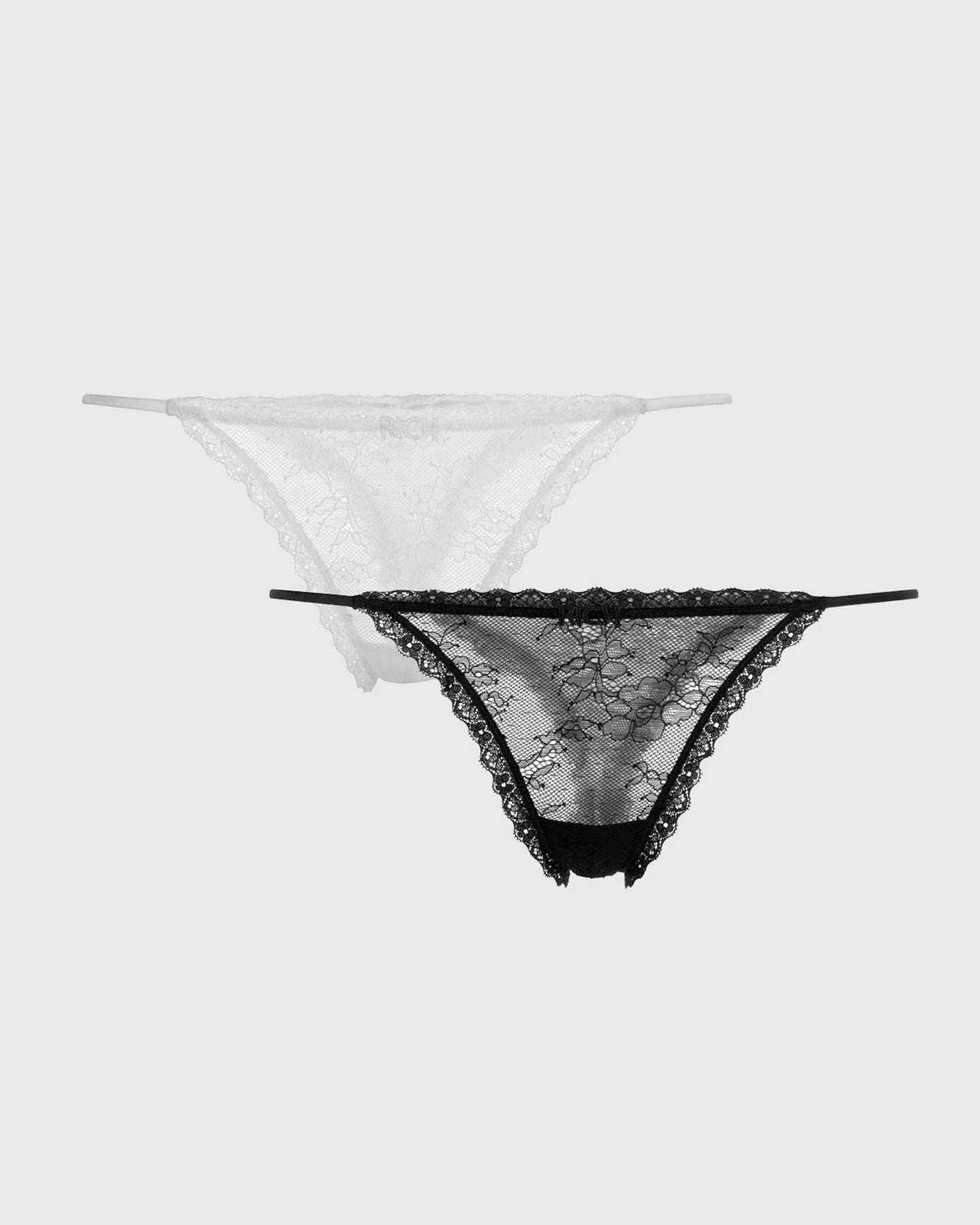 SLIPS 2 PACK - BLACK/WHT