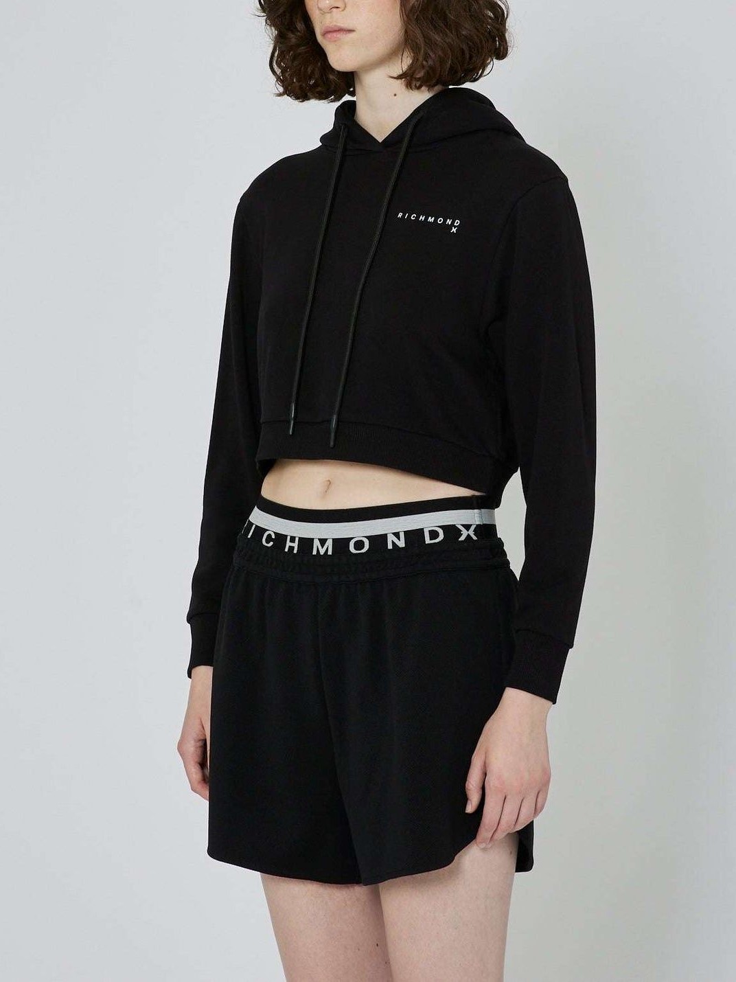 SWEATSHIRT - BLACK/O-WH