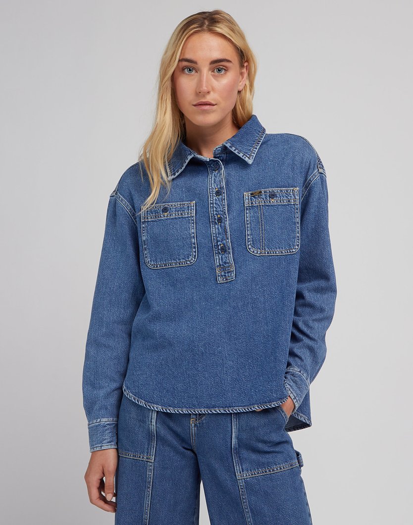 JEANS SHIRT - BLUE