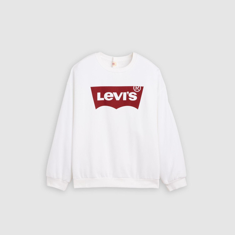 SWEATSHIRT - EVERYDAY CREW CORE BATWING WHITE+