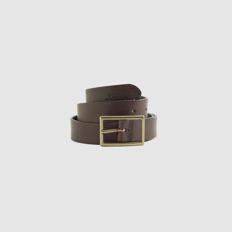 BELT - LEATHER BROWN