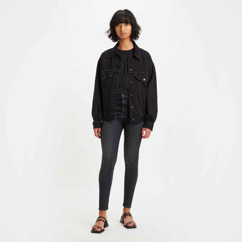 JEANS - BLACK WORN IN