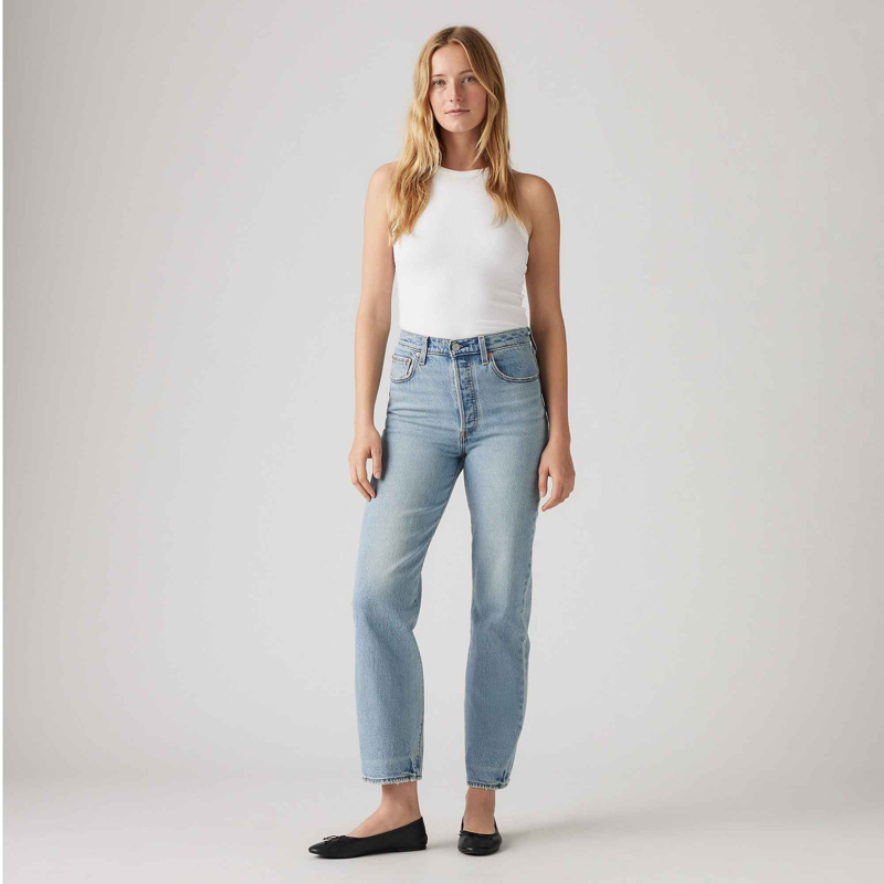 JEANS - MED INDIGO/FLAT FINISH