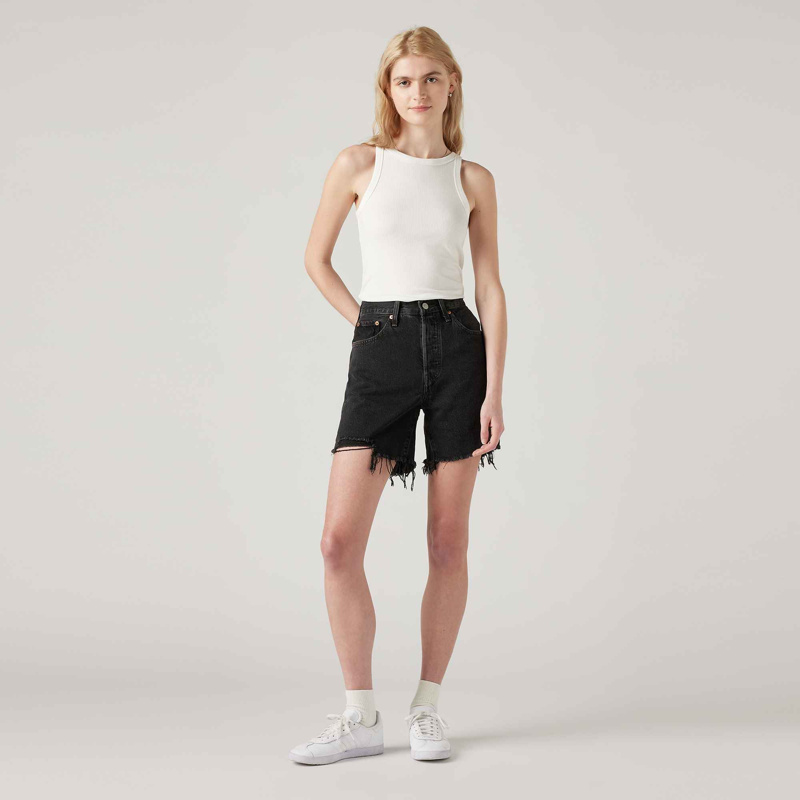 SHORTS - STONEWASHED BLACK