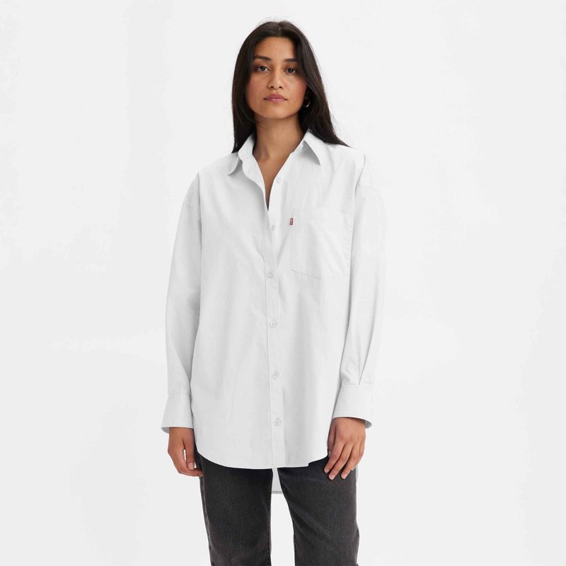 SHIRT LONG SLEEVE - BRIGHT WHITE
