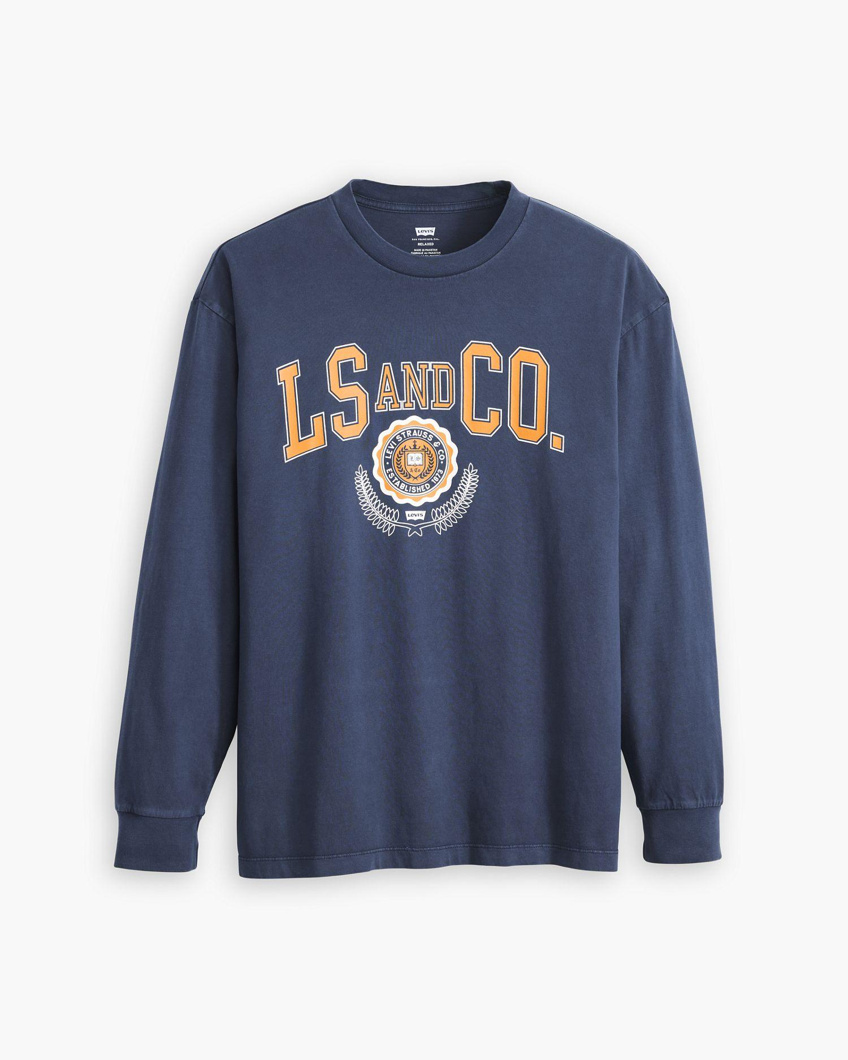 T-SHIRT LONG SLEEVE - LS&CO COLLEGIATE LS GD DRESS BLUES