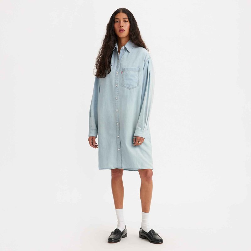 SHIRT DRESS - BLACK