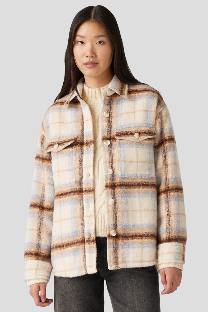 JACKET - MAJORIE PLAID SUNNY CREAM