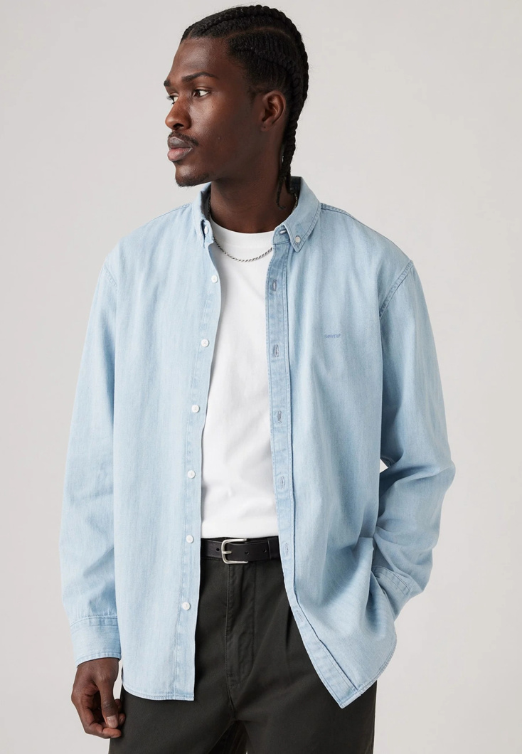 SHIRT LONG SLEEVE - ANDRE LIGHT WASH