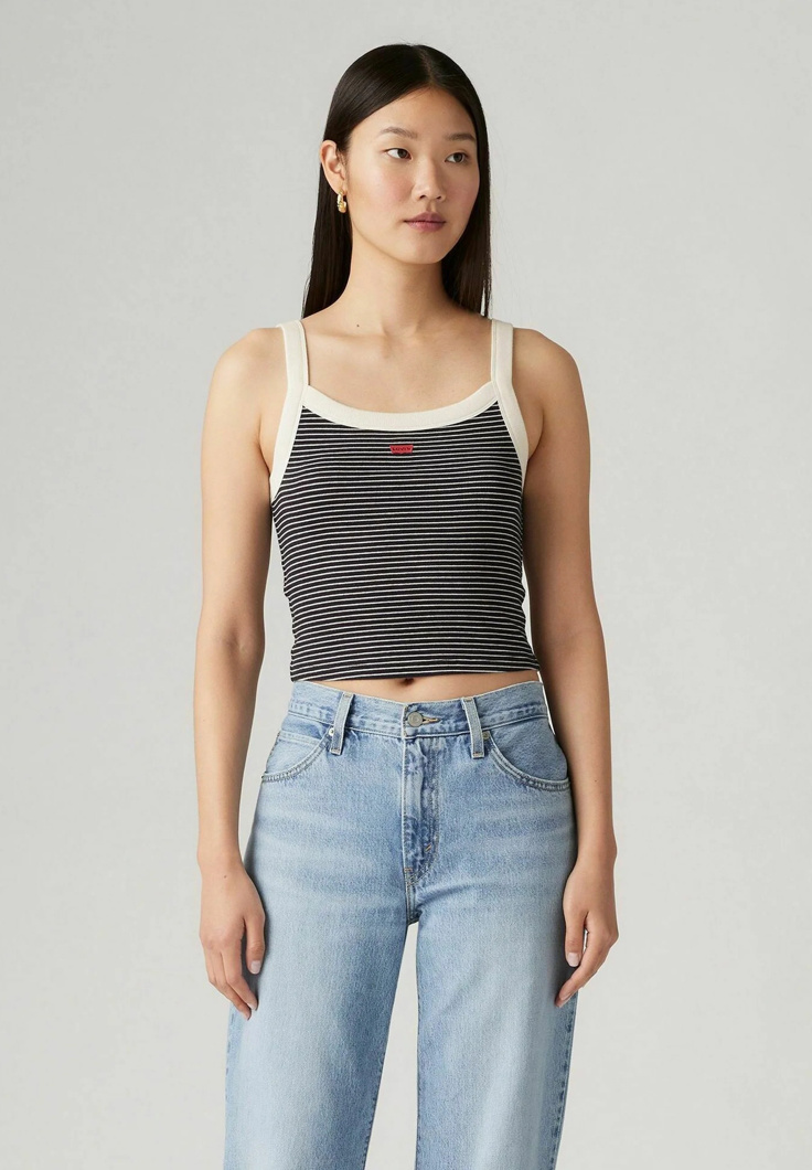 TANK TOP - ANNALISE STRIPE NAVY BLAZER COTTON