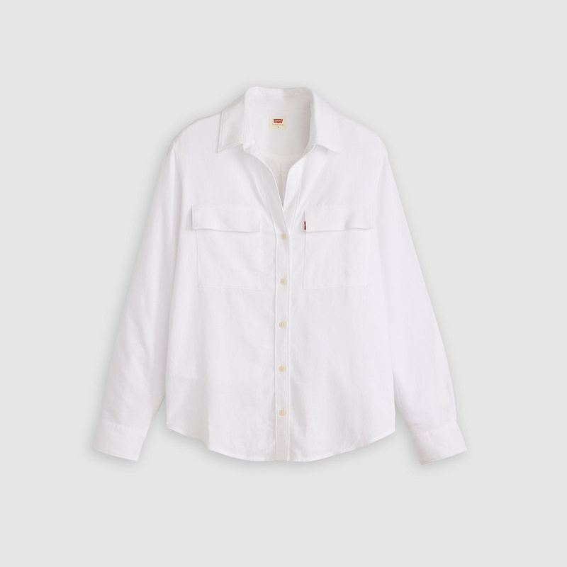 SHIRT LONG SLEEVE - BRIGHT WHITE