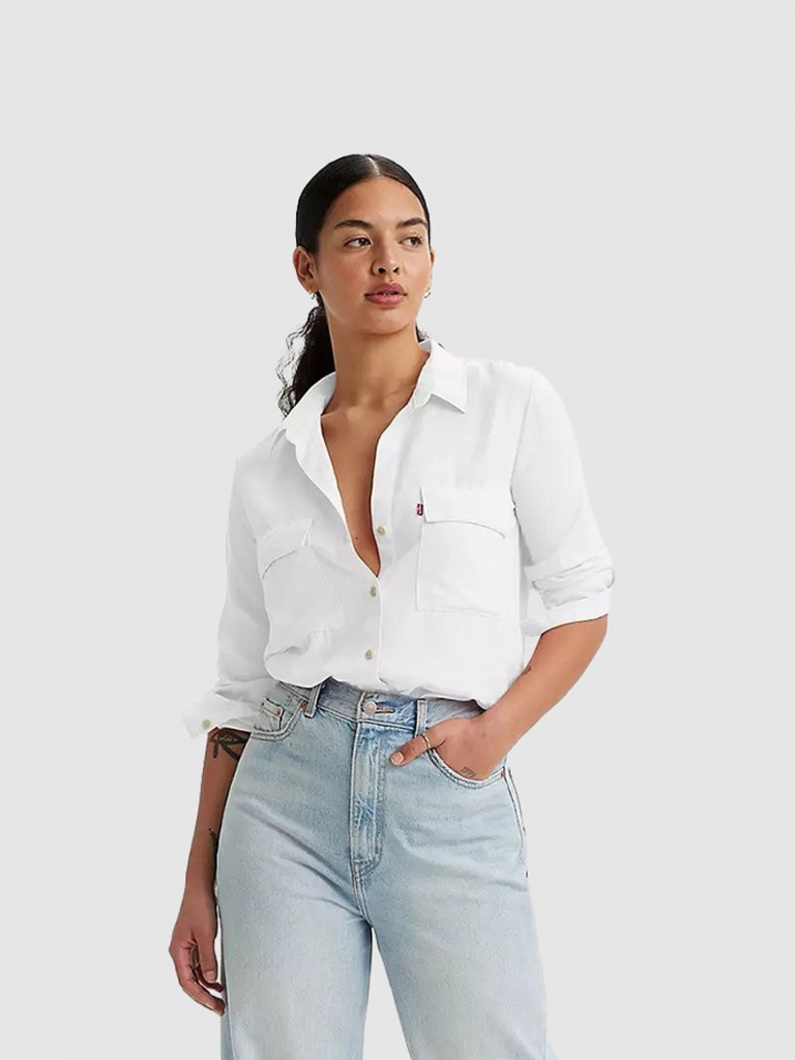 SHIRT LONG SLEEVE - BRIGHT WHITE