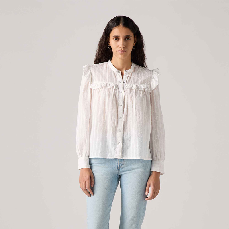 BLOUSE LONG SLEEVE - RIGHT WHITE