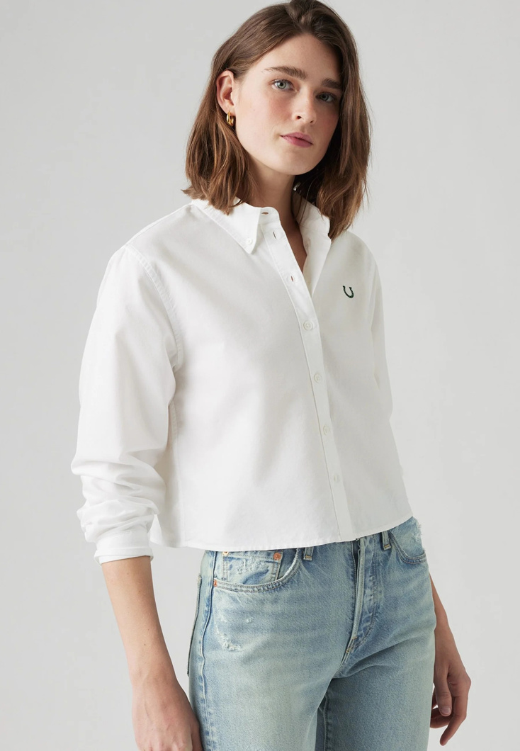 SHIRT LONG SLEEVE - BRIGHT WHITE