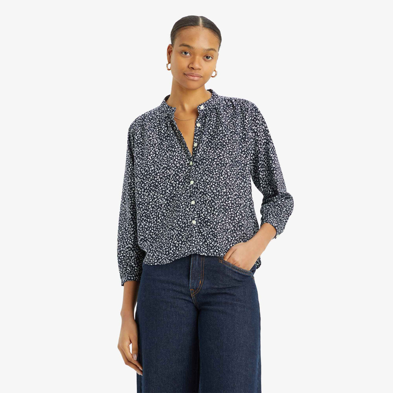 BLOUSE - ALARCON FLORAL NAVY BLAZER