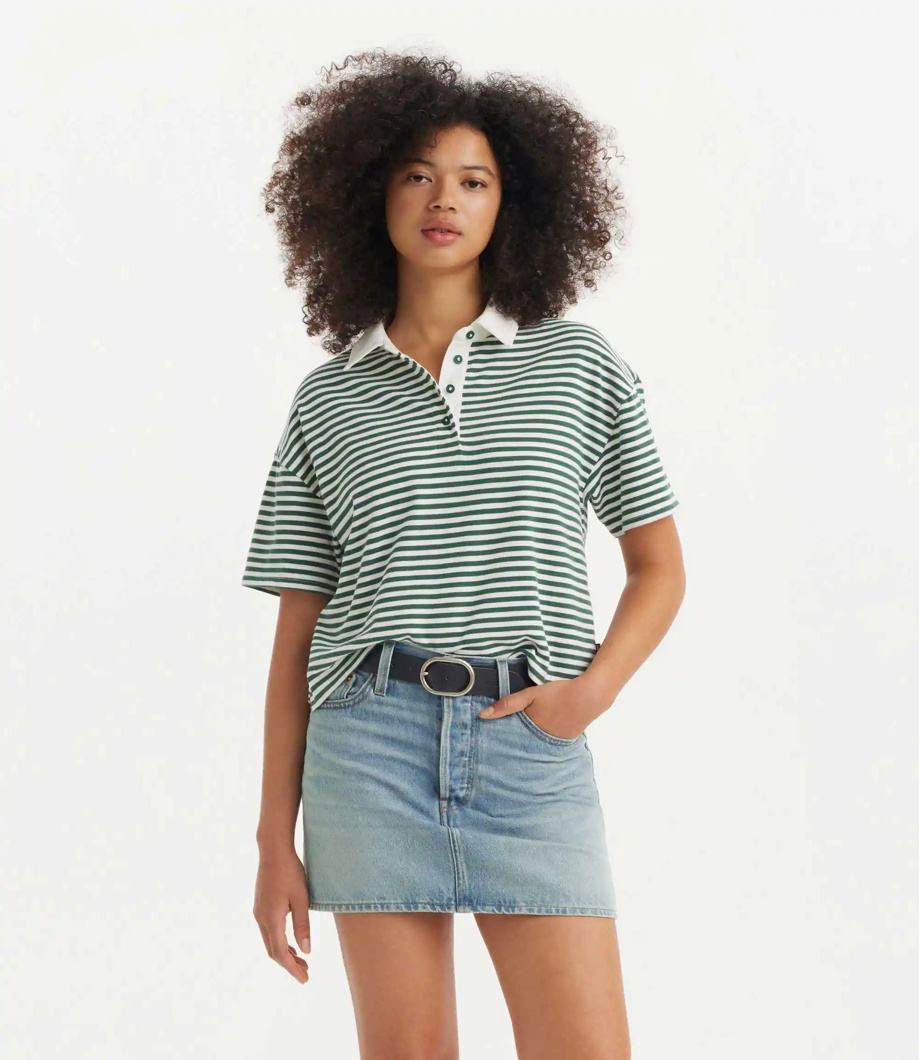 POLO - NOVA STRIPE BISTRO GREEN