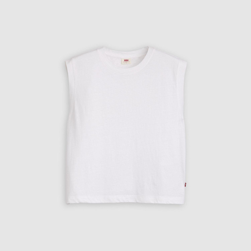 TANK TOP - WHITE + SLUB