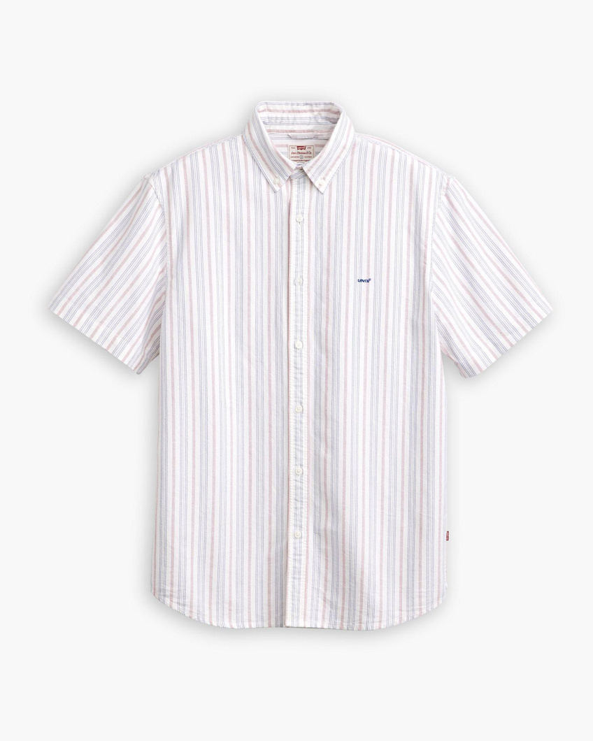 SHIRT SHORT SLEEVE - CUPERTINO STRIPE BRIGHT WHITE