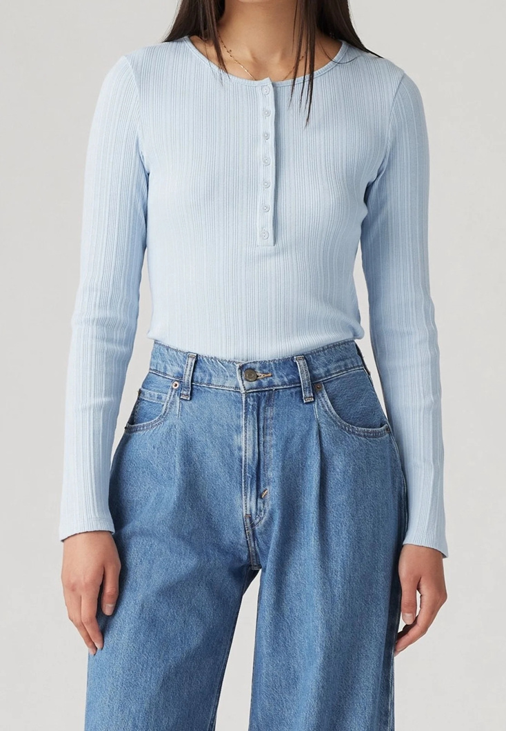 T-SHIRT LONG SLEEVE - BLEU
