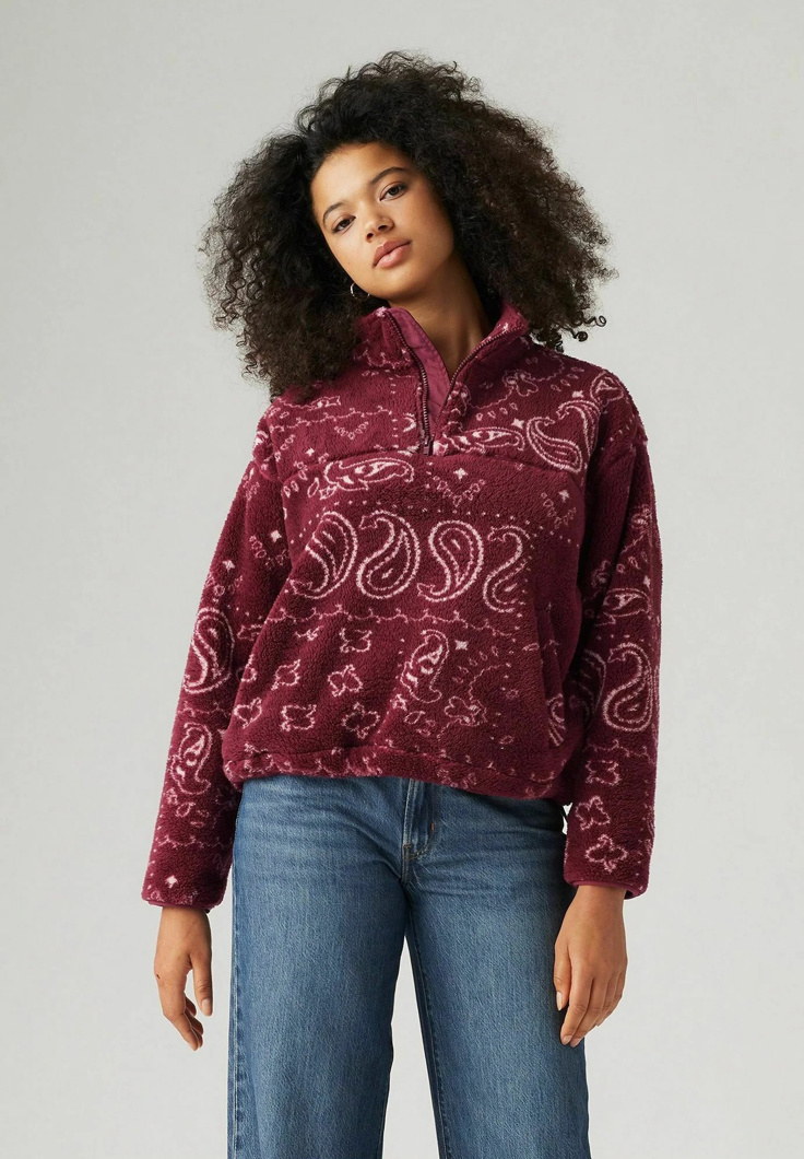 SWEATSHIRT - SHILOH BANDANA BURGUNDY