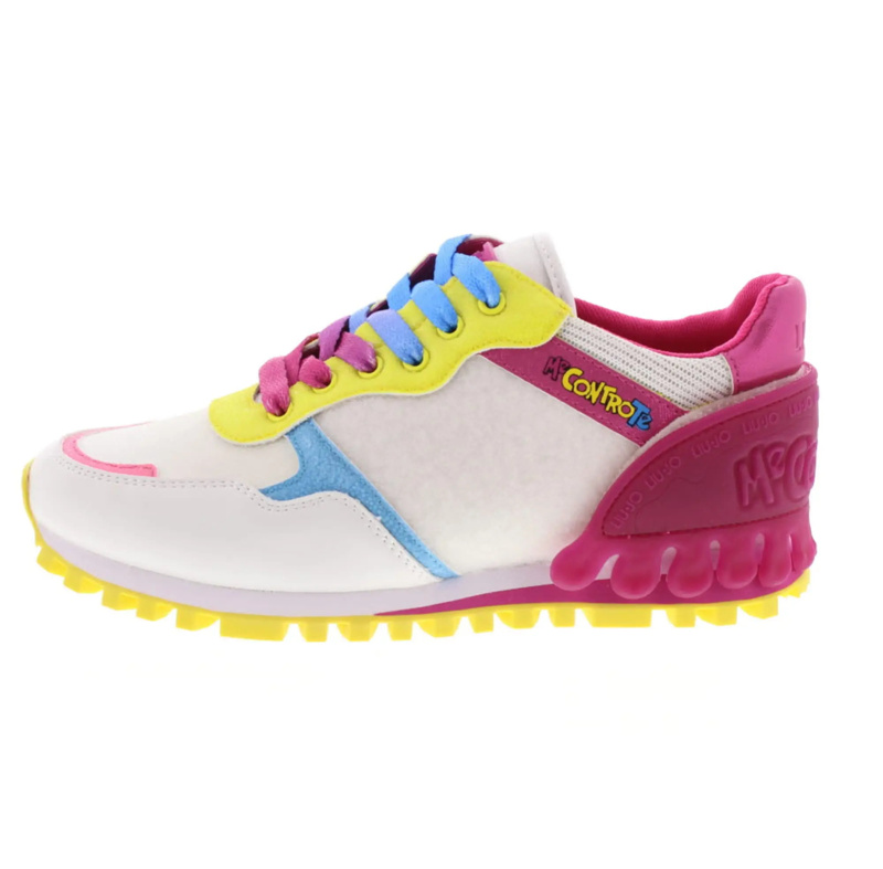 SNEAKERS - GLITTER BUBBLE/VELCR WHITE