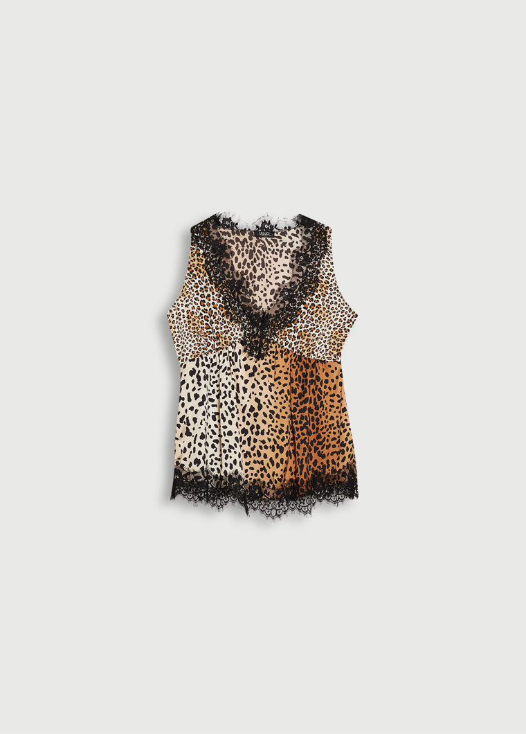 TOP - DALMATA/LEOPARD PRIN