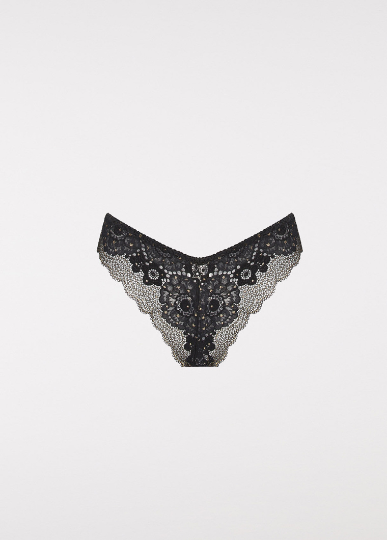 THONGS - BLACK