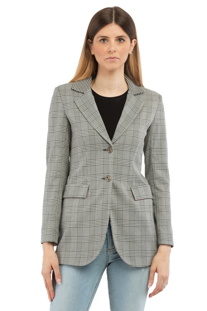 BLAZER - CHECK BIANCO NERO