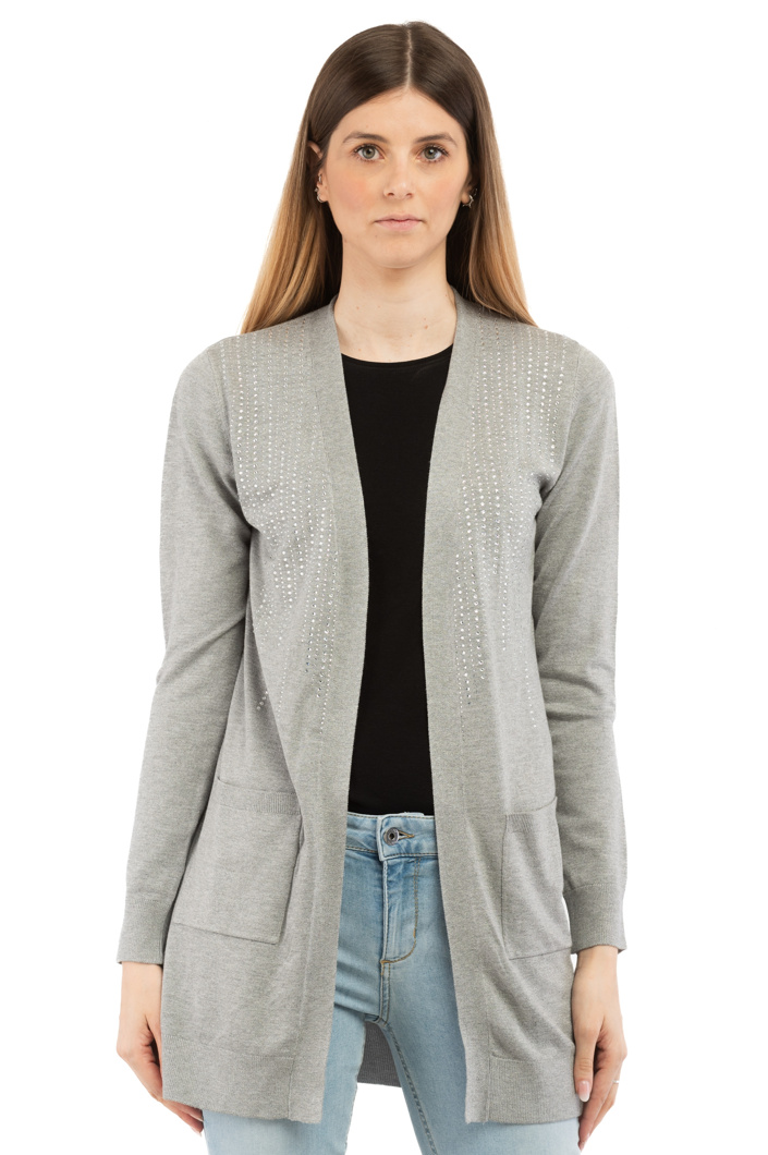CARDIGAN - GRIGIO MD.MELANGE
