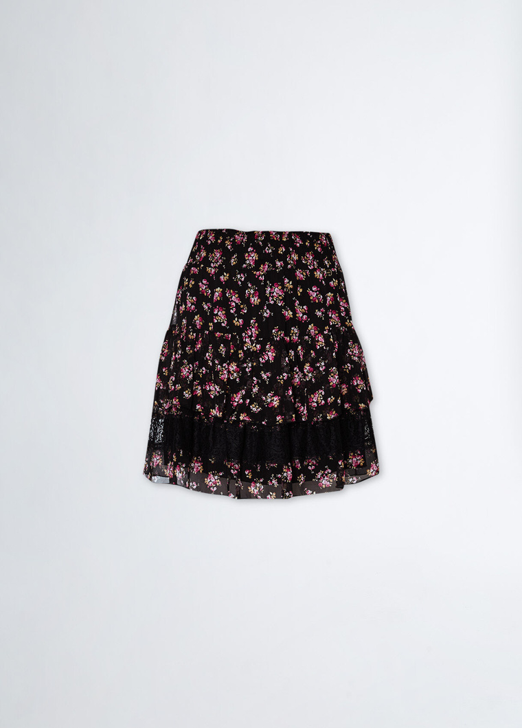 SKIRT - BLACK FLOW.BOUQUET
