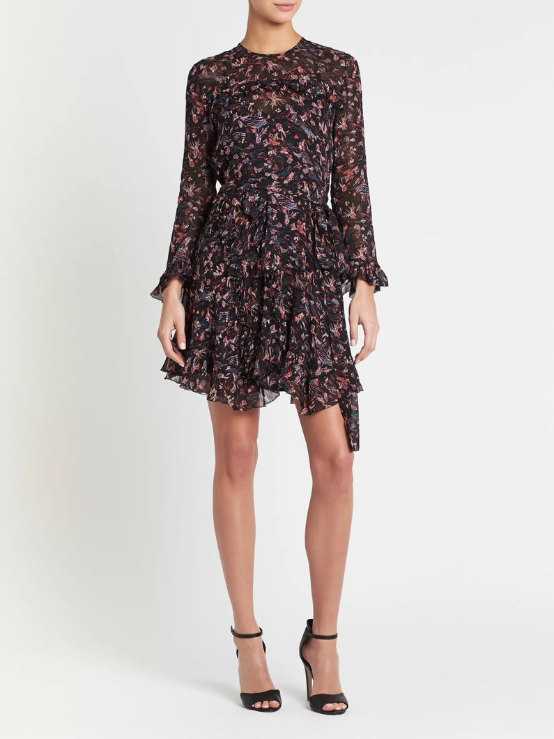 DRESS - BLACK FLOW.BOUQUET