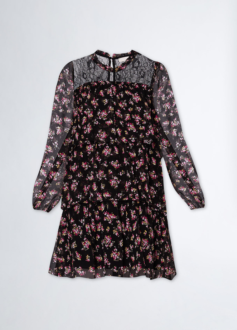 DRESS - BLACK FLOW.BOUQUET