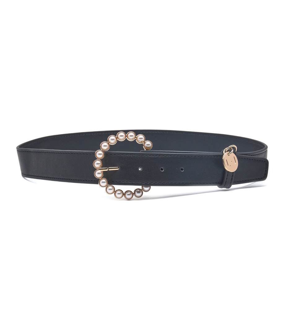 BELT - BLACK/PEARL