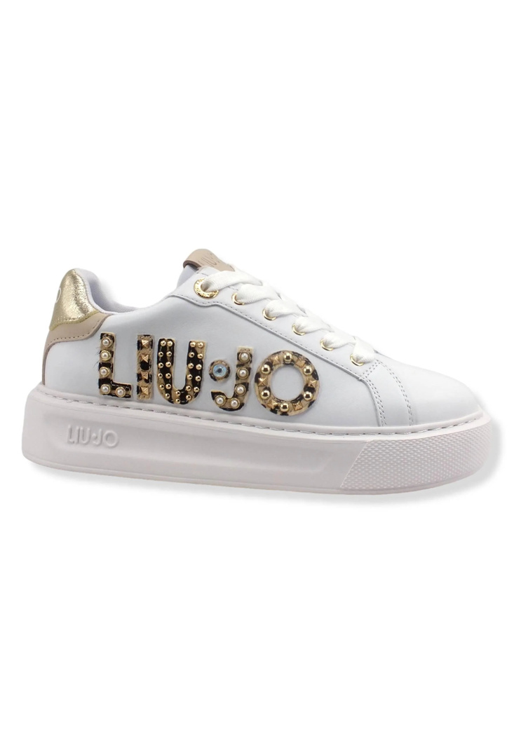 SNEAKERS - WHITE/LIGHT GOLD