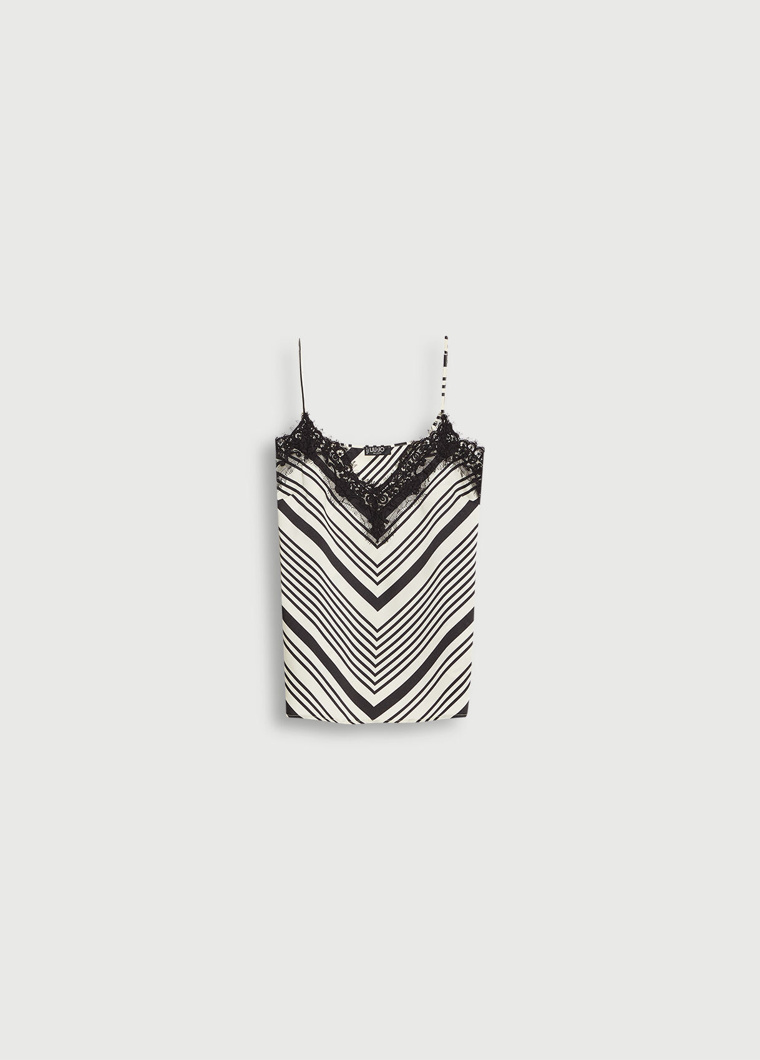 TOP - BLACK&WHITE LINE